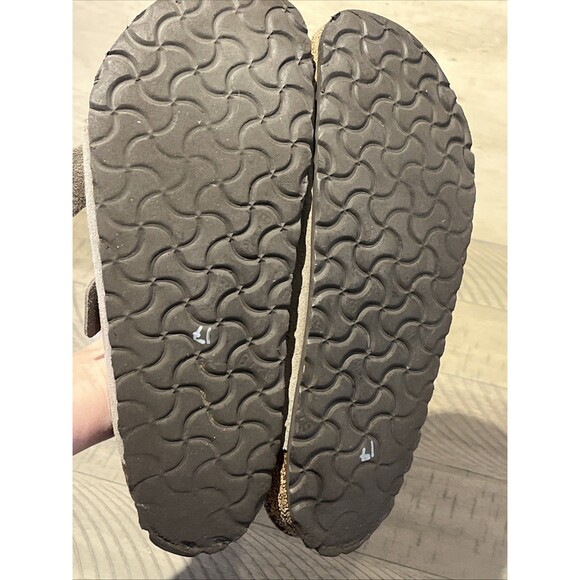 Birkenstock Arizona Two Strap Vegan Sandals Grey Taupe Mens 9 Womens 11 EU 42 - Picture 8 of 9